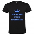 Tricou negru unisex, Ai valoare in ochii lui Dumnezeu!
